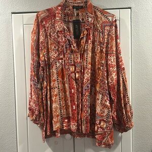 New Rachel Zoe blouse. multi colored.